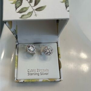 Nannette Sterling Silver Cubic Zirconia Earrings